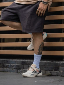 Giày chạy bộ adidas MTS, thân giày bằng lưới, chất liệu vải chuyên dụng cho tập luyện thể dục, nhẹ và đàn hồi tốt, phù hợp cho cả nam và nữ. - Màu be/xám - Xem 5