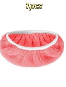 1/5pcs Reusable Microfiber Mop Pads, Dry & Wet Dual-Use Flat Mop Replacement Pads, Durable Washable Flat Floor Mop Pads, Easy Cleaning Dust Removal, Suitable For Mopping, Sweeping, Hardwood Floors (Mop Not Included) - Pink - View 10