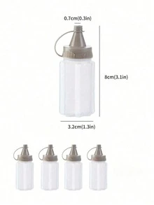 1 件装易倾倒煎饼面糊分配器，带搅拌球 - 适用于纸杯蛋糕、松饼和煎饼 - 带刻度标记的厨房用具 - 手动面糊搅拌瓶 - 面糊分配器 - 奶油分配罐 - 彩色 - 查看 8