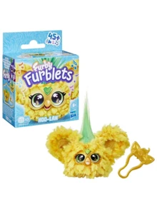 Furby Furblets Bub-Lee 迷你朋友，45+种声音和音乐，只会说 Furbish 语，电子毛绒玩具，粉色和白色，返校礼物，适合6岁以上儿童 - 彩色 - 查看 27