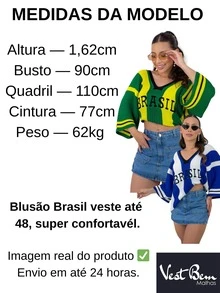 Knit Blouse Brazil Core World Cup - 綠色 - 查看 2