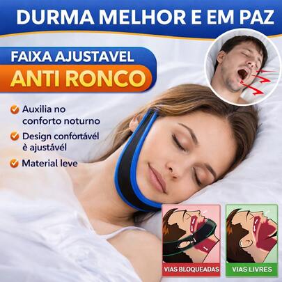 Faixa Anti Ronco Ajustável Conforto Durante o Sono