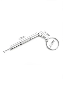 3pcs Eyeglasses Screwdriver, Eyeglasses Repair Screwdriver, Wristwatch Repair Tool Kit With Keychain, Portable Manual Tool, Precision Screwdriver Tool Set - Multicolor - View 3