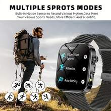 Brand New HD Smart Sports Calling Bracelet, Featuring A 2.01-Inch Full Touchscreen Display, Call Answering, Smartwatch Functions, Message Notifications, USB Charging, Suitable For Both Men And Women - View 7
