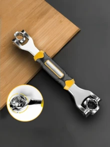 52齿多功能套筒延长杆，公制和英制通用，360度多功能套筒扳手工具，8-19毫米 - A - 查看 3