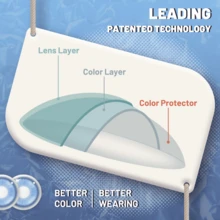 Lalens哥特黑美瞳，万圣节服装，紫色美瞳，角色扮演，网状黑白绿变装美瞳，眼妆，万圣节角色扮演及化妆配件，白色美瞳，红黑美瞳，动漫彩色美瞳（粉色瞳孔），派对美瞳，年抛型美瞳，放大边缘彩色美瞳，巩膜闪粉，圣诞节 - Magic Pop Blue - 查看 7