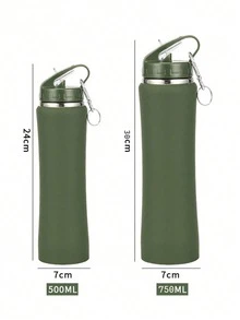 Bình nước giữ nhiệt chân không bằng thép không gỉ 304 dung tích 750ml (25oz)/600ml di động, có dây đeo, đường cong thanh lịch, nắp ống hút xoắn, thích hợp đựng đồ uống nóng và lạnh, dùng trong nhà, ngoài trời, tập thể dục, đạp xe, v.v. - Nhiều màu - Xem 11