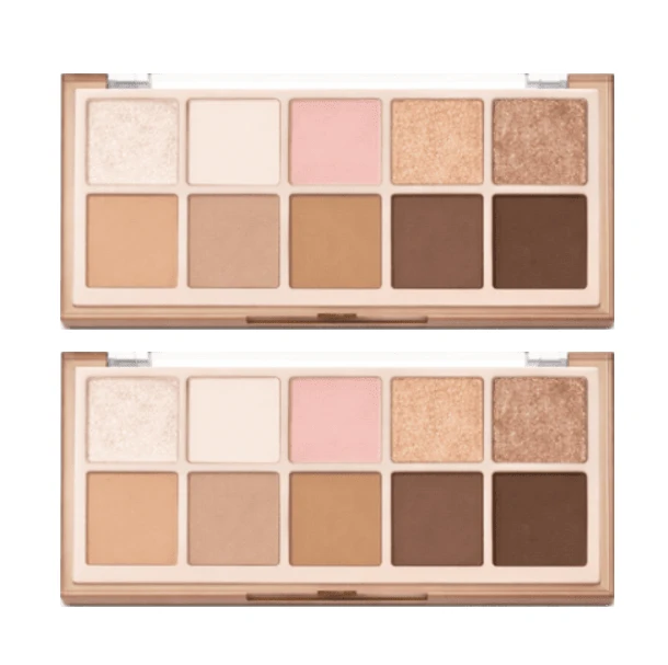 Rom&nd Better Than Palette 102g 14 Toast Tannie Garden 2pcs | Eye Makeup Palette, Matte And Shimmer Eye Shadow, Sparkling Glittery, Various 10 Shades, Long Lasting, High Pigmented, Blendable - 14 吐司 Tannie Garden - 查看 1