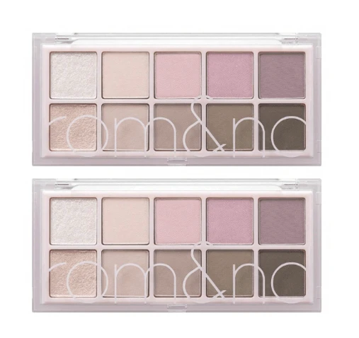 Rom&nd Better Than Palette 102g 06 Peony Nude Garden 2pcs | Eye Makeup Palette, Matte And Shimmer Eye Shadow, Sparkling Glittery, Various 10 Shades, Long Lasting, High Pigmented, Blendable - 06 牡丹裸園 - 查看 1
