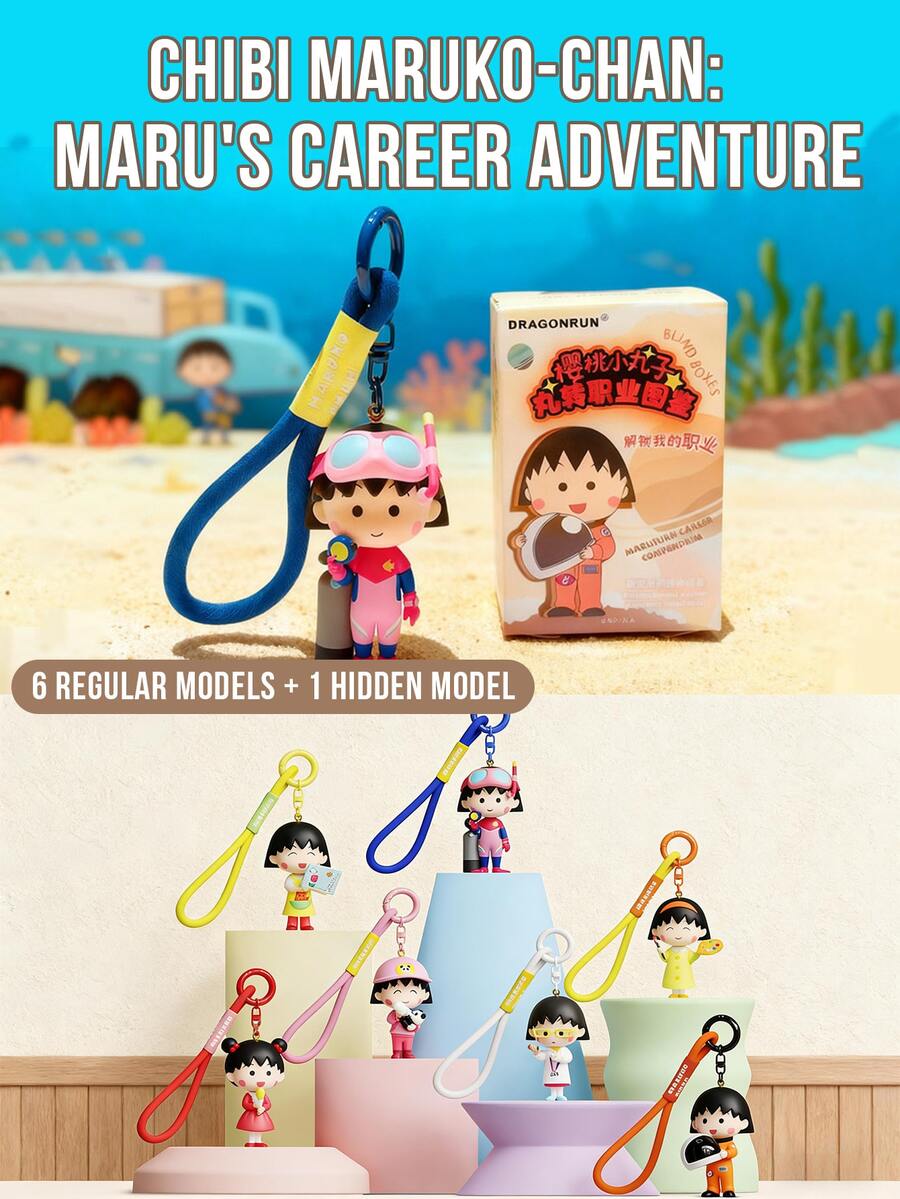 Móc khóa hộp bí ẩn Chibi Maruko-chan - Hướng dẫn minh họa về việc thay đổi công việc