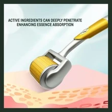 DRS 192/540 Con lăn kim vi điểm bằng hợp kim titan, thích hợp cho tóc | Chăm sóc da mặt, dụng cụ chăm sóc da - Quà tặng tự chăm sóc cho mẹ, quà tặng Ngày Valentine, quà tặng Ngày của Mẹ - Con lăn massage mặt - Nhiều màu - Xem 3