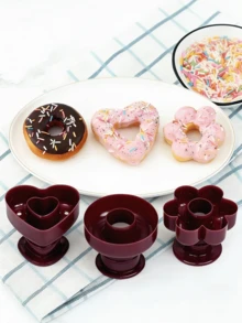 Bộ 6 khuôn làm bánh hình hoa, bao gồm 1 túi bắt kem và 5 khuôn hoa, dụng cụ làm bánh DIY, khuôn cắt bánh quy, phụ kiện làm bánh nhà bếp, dụng cụ nhà bếp nhỏ, đồ dùng làm bánh hoàn hảo. - Nhiều màu - Xem 1