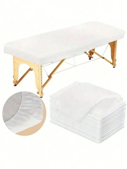 1PC/5PCS/10PCS/20PCSDisposable Massage Table Sheets, These Spa Bed Sheets Are Made Of Breathable Non-Woven Fabric And Can Be Used As A Protective Cover For Massage Beds. Designed For Single-Use, They Are An Ideal Choice For Facial And Body Care Treatments In Beauty Salons.