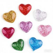12 pièces/6 pièces/3 pièces Aimants réfrigérateur en forme de cœur brillants - Aimants de réfrigérateur pailletés convenant pour les tableaux blancs et les cuisines, décoration de bureau mignonne, cadeau de la Saint-Valentin pour elle, fournitures pour la maison - multicolore - Voir 5