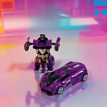 unilabo Amazing Transforming Sports Car Toy: Inertia-Driven Gliding Racing Car, 2-In-1 Robot Vehicle Auto-Transforming - Perfect Creative Gift Choice For Boys! - Multicolor - View 6