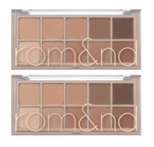 Rom&nd Better Than Palette 102g  05 Shade And Shadow Garden 2pcs | Eye Makeup Palette, Matte And Shimmer Eye Shadow, Sparkling Glittery, Various 10 Shades, Long Lasting, High Pigmented, Blendable - 05 Vườn Bóng Tối - Xem 2