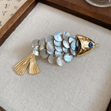 1pc Shell Fish Shaped Minimalist Fashion Hair Clip (Duck Clip) - Multicolor - View 8