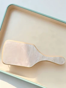 1 pieza Peine de cabello con cojín de aire personalizado con grabado láser, diseño de nombre con textura de perla acrílica brillante personalizada, regalo único para dama de honor, regalo para ella/mamá - Multicolor - Ver 15