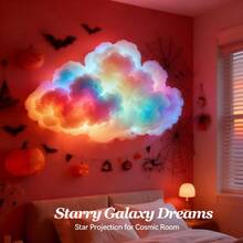 LED Cloud Lamp, Colorful Lightning Cloud 3D Night Light, DIY Atmosphere Decoration Lamp, Suitable For DIY Home Decor, Entertainment Room, Wall Decoration - Multicolor - View 6