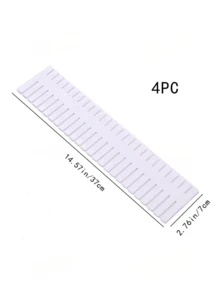 4pcs/8pcs/12pcs Drawer Dividers, Freely Combinable Plastic Underwear & Socks Organizer Partition Boards, Partition Size: 40cm Length X 7cm Width - White - View 11