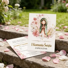 20 thiệp mời dự Lễ Rước Lễ lần đầu, nhiều kiểu dáng (chim bồ câu, chén thánh, hoa, kinh thánh và thánh giá, v.v.), thiệp có thể điền thông tin, phù hợp cho các nghi lễ tôn giáo, họp mặt gia đình, trường Chúa nhật và các dịp lễ thiêng liêng. - Xem 4