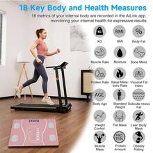 SOKANY Bluetooth Smart Body Fat Scale, 2xAAA Battery, Temperature Display, LCD Screen, APP Sync, Multiple Indicators, Tempered Glass, Max 396 Lbs, Suitable For Home/Gym - Multicolor - View 9