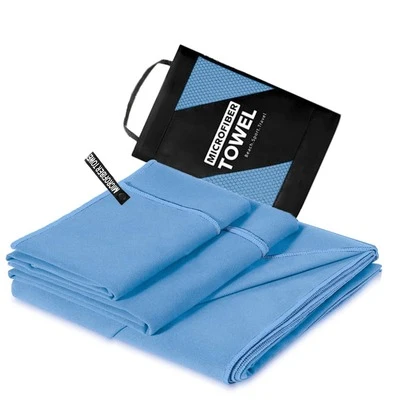 Ultra-Fine Fiber Camping Towel, High Absorbency Quick-Dry Sports Towel, Soft & Comfortable Fitness Towel, Delicate Edging, Lightweight & Breathable Travel Towel, Suitable For Gym, Swimming, Camping, Outdoor Activities