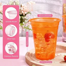 Reusable Thick Beverage Cup, Cute Orange Color Suitable For Bachelorette Party, Bridal Shower, Kitchen, Dining Room And Living Room; Perfect Gift For Holding Coffee, Tea, Milk, Juice - View 2