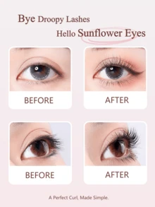 Dụng cụ uốn mi tay cầm màu xanh lá cây hình mắt to dễ thương, thiết kế lược chải mi đa năng, uốn và tạo kiểu hai trong một, dụng cụ uốn mi hình thú nhồi bông dễ thương, thời trang và dễ thương, nhỏ gọn và tiện dụng, dụng cụ trang điểm giá cả phải chăng, quà tặng, dụng cụ làm mi, dụng cụ mỹ phẩm, dụng cụ mắt, vật dụng cần thiết khi đi du lịch, giá cả phải chăng, quà tặng cho phụ nữ, quà tặng ngày lễ - Nhiều màu - Xem 6