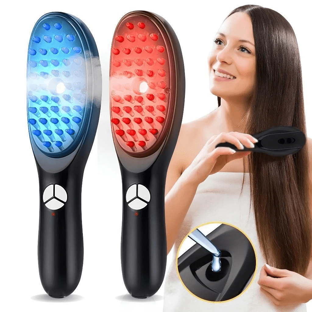 4-In-1 Hair Massager Brush With Laser For Treatment And Control Of Hair Loss - Bộ kit-1 Màu ngẫu nhiên - Xem 1