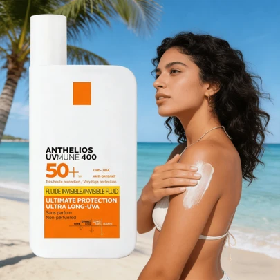 Protector Solar Facial La Roche Posa y Anthelios UVMUNE Fluido Invisible para todo tipo de piel FPS50+ 50ml