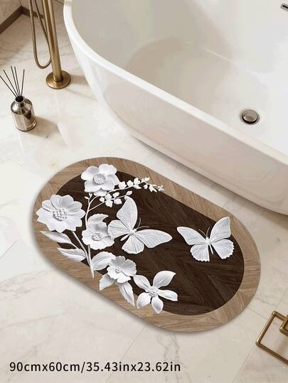 Thảm phòng tắm thiết kế độc đáo, họa tiết hoa 3D hình nơ vân gỗ, thảm phòng tắm thời trang sáng tạo, thảm phong cách cổ điển, phù hợp cho nhà vệ sinh, phòng tắm, lối vào, bền, dễ vệ sinh, trang nhã, nhiều kích cỡ, thảm phòng tắm, thảm trải sàn, thảm cửa, thảm nhỏ, thảm trang trí nhà cửa, thảm trải sàn, thảm ngoài trời, trang trí nhà cửa, thảm trải sàn, thảm phòng ngủ, thảm có thể giặt