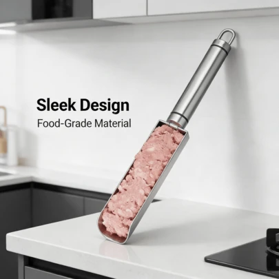 Meatball Maker, Manual DIY Stainless Steel Meatball Mold, Kitchen Tool, With Spoon, Meat Tool, Shrimp Ball