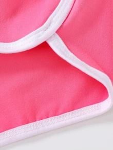 3pcs Girls Elastic Comfy Shorts, Children Summer Sports Pants Girls Bike Cartwheel Shorts Young Girl Short Kids Biker Shorts Multi-Color - màu đen - Xem 9