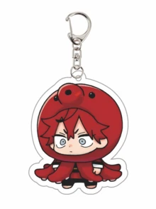 Serie de llaveros acrílicos de doble cara con diseños de dibujos animados lindos de la serie de anime Gokurakugai, accesorio para bolso, maleta, teléfono, coche. - Multicolor - Ver 25