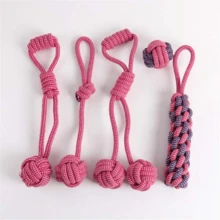Tug Of War Rope Dog Toy Puppy Toys Puppy Toys From 8 Weeks Dog Toy Rope Dog Rope Toy Rope Dog Toys Rope Dog Toy Dog Toys Rope Dog Chew Toys 5pcs - Rose Red - View 5
