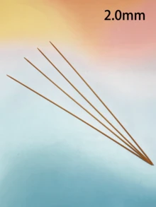 4pcs Extra Long Carbonized Bamboo Double-Ended Knitting Needles, 35cm Smooth Straight Sweater Needles, 2.0-10.0mm Multiple Sizes Available, Suitable For Large Sweater Making, Scarves And DIY Knitting Crafts - Knitting Needles - View 15