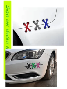 3D "Shoelace" Stickers And Body Decals - Suitable For Customizing Cars, Motorcycles And Electric Vehicles, Effectively Covering Scratches - A - View 4