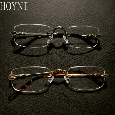 HOYNI 两副复古花卉图案透明眼镜，细节精致，适合男士佩戴，是旅行、度假、日常佩戴、海滩和户外活动的理想之选。夏季海滩度假和户外旅行的必备单品。