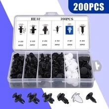 6-Size Fastener Clips - Durable PP Plastic Buckles For Secure Fastening, Compatible With 20-30 Car Fasteners, Easy Installation For Car Bodies & Trucks, Car Fastener Clips, Vehicle Maintenance, Transparent Storage, Reliable Construction - A - View 1