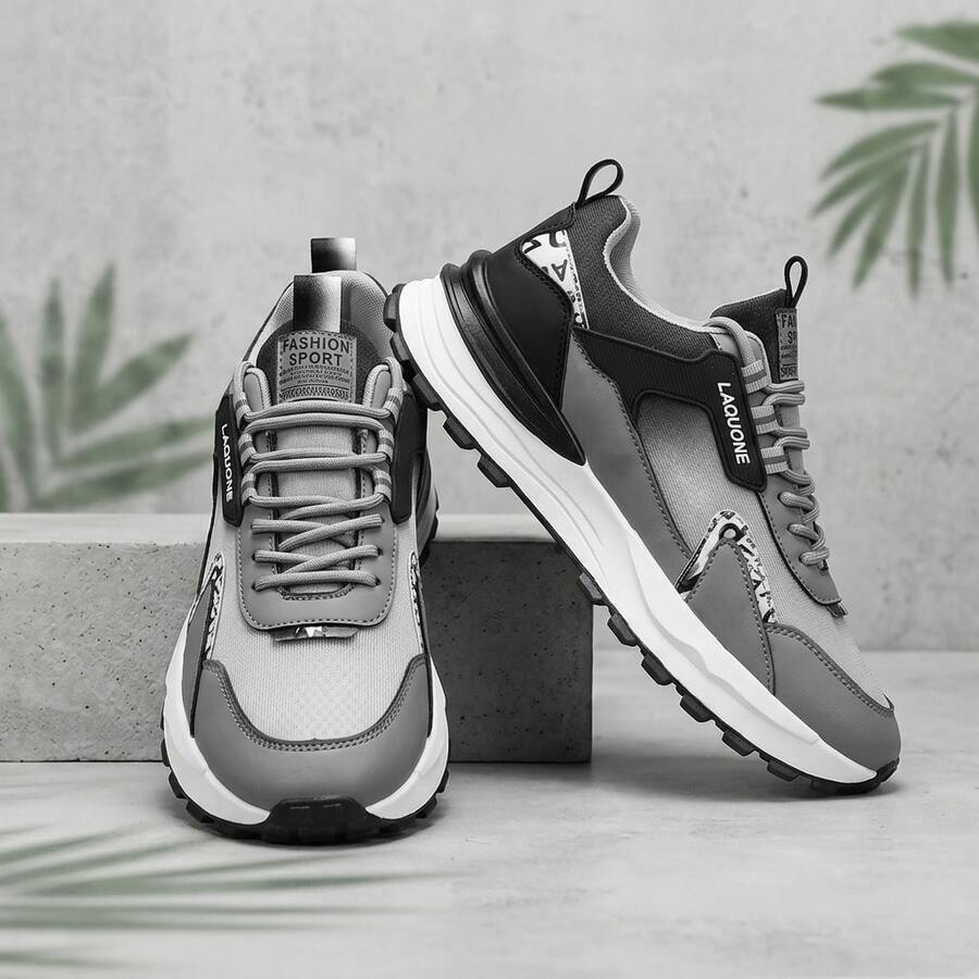 Men Basketball Shoes - Grey - View 1
