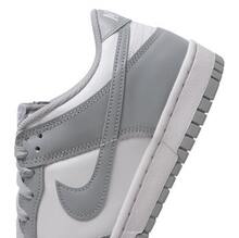 Giày bóng rổ Nike Dunk Low: Thoải mái, vừa vặn, đa năng và phong cách, màu xám nhạt, unisex. - Màu Xám nhạt - Xem 4