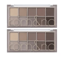 Rom&nd Better Than Palette 102g 04 Dusty Fog Garden 2pcs | Eye Makeup Palette, Matte And Shimmer Eye Shadow, Sparkling Glittery, Various 10 Shades, Long Lasting, High Pigmented, Blendable - 04 塵霧花園 - 查看 1