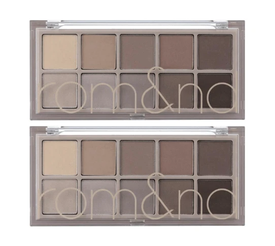 Rom&nd Better Than Palette 102g 04 Dusty Fog Garden 2pcs | Eye Makeup Palette, Matte And Shimmer Eye Shadow, Sparkling Glittery, Various 10 Shades, Long Lasting, High Pigmented, Blendable - 04 塵霧花園 - 查看 1