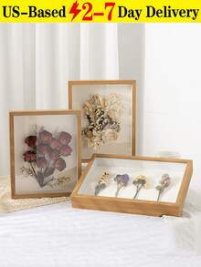 [Delivery Within 2-7 Days In The United States]Single-Piece Set, 10-Inch Natural Wood Grain Frame, Dried Flower Photo Frame, 3D Floral Art Frame, Living Room/Bedroom Decor, Holiday Keepsake Gift. Natural Wood Tones And Gentle Aesthetic Complement Japanese, Nordic, And Other Minimalist Home Styles. 3D Embedded Design Preserves Dried Flowers' Natural Form. Moisture-Resistant And Durable, With A Warm Texture That Resists Warping-Combining Artistic Appeal With Sentimental Value. Versatile For Various Settings: Living Room Wall Decor, Bedroom Desk Display, Entryway Cabinet Accents. Ideal For Gifting During Holidays Or Showcasing Photos, Scrapbooks, Dried Flowers, Tickets, Crafts, Medals, Certificates, And Mementos. Letter Stickers Add Personalized Accents To Your Display. - 1PC - 查看 1