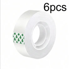 24 Rolls Of Clear Stationery Tape, Small Tape, Small Flower Pattern Tape. This Is An Office And Student Stationery Tape, Suitable For Office And School Use. - Default - View 10