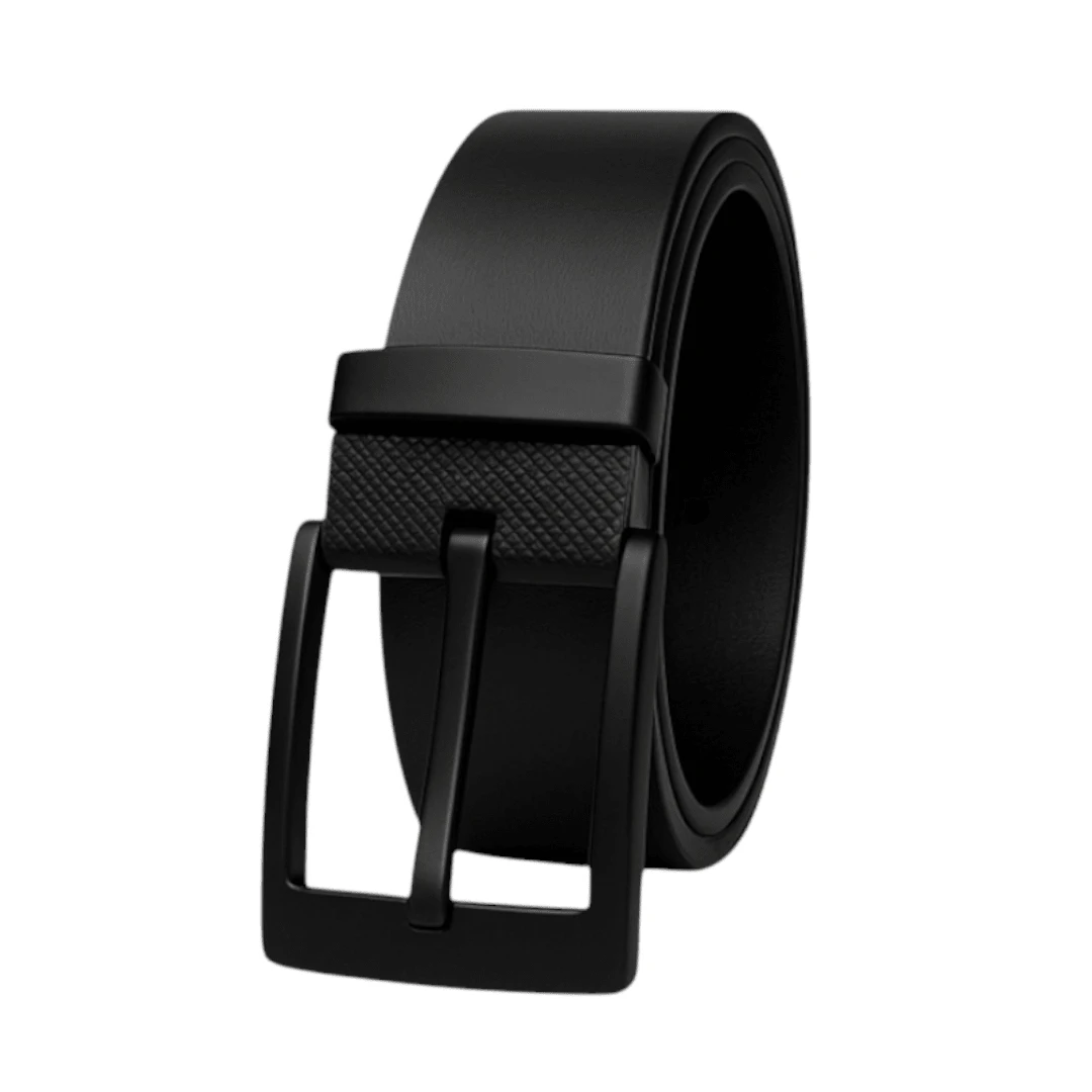 Men's Black Belt Formal Casual Adjustable Strap With Removable Buckle Minimalist Modern - màu đen - Xem 1