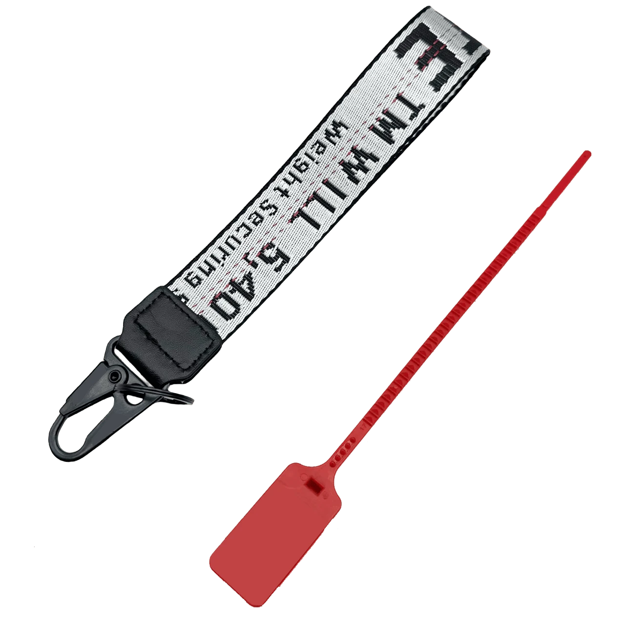 Fashion Keychain Lanyard | Wristlet Strap Compatible Key Holder | Adjustable Wristlet Keychain For Women & Men | Universal Key Strap - 銀色 - 查看 1