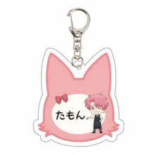 Tamon-Kun Ima Docchi!? 双面分层动漫亚克力钥匙扣 - 可爱卡通钥匙圈，可用于包包、行李箱、手机挂件和汽车装饰。 - 彩色 - 查看 12