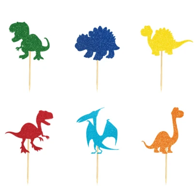 12pcs Dinosaur Themed Birthday Party Decorations And Favors